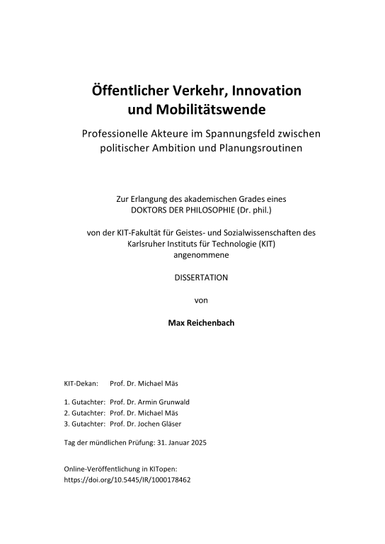 Cover der Publikation