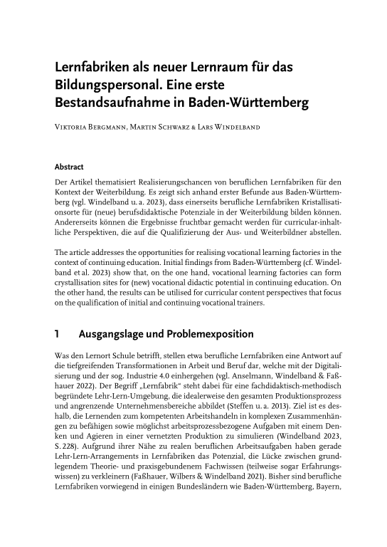 Cover der Publikation