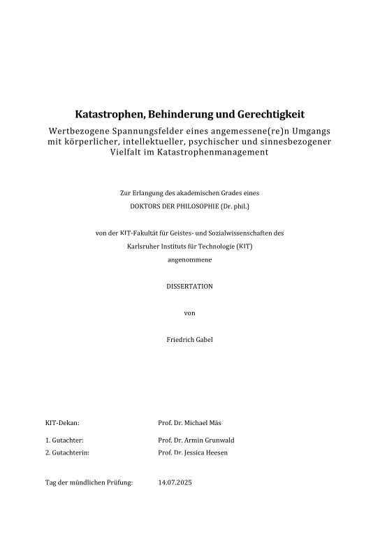 Cover der Publikation