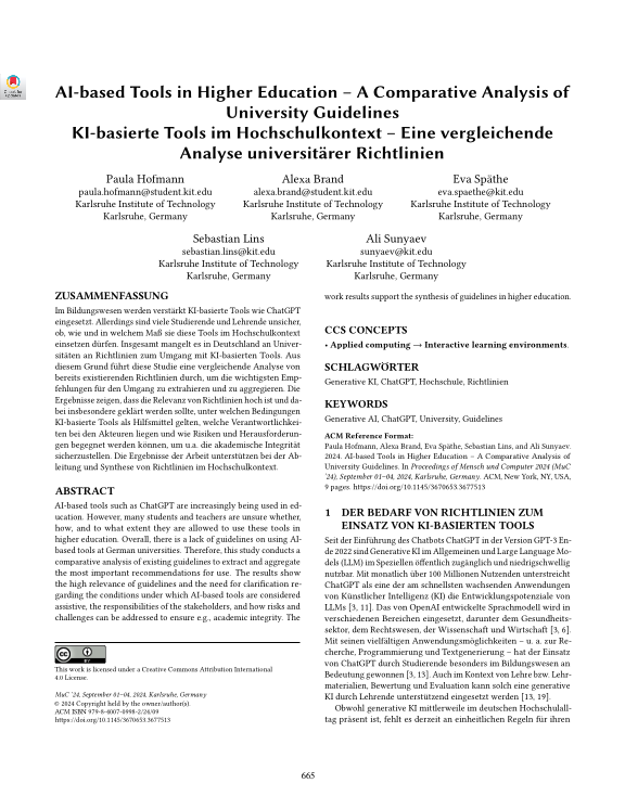 Cover der Publikation