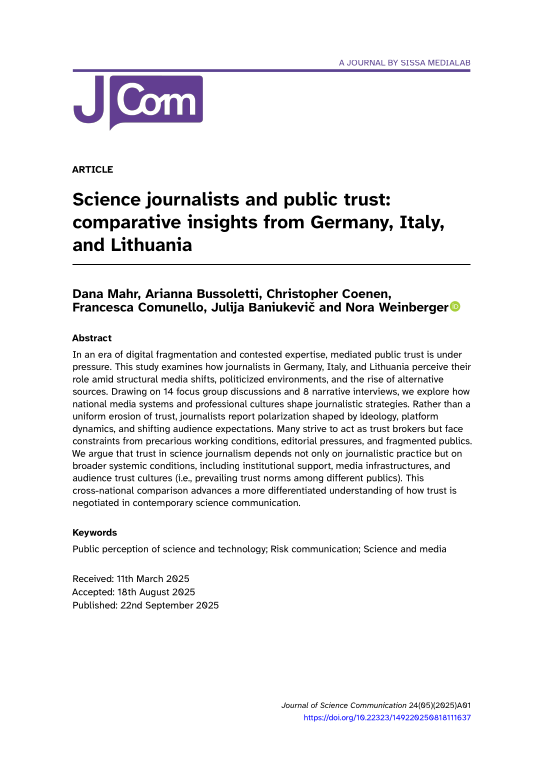 Cover der Publikation