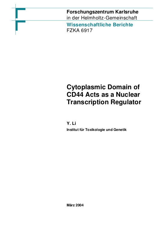 Cover der Publikation