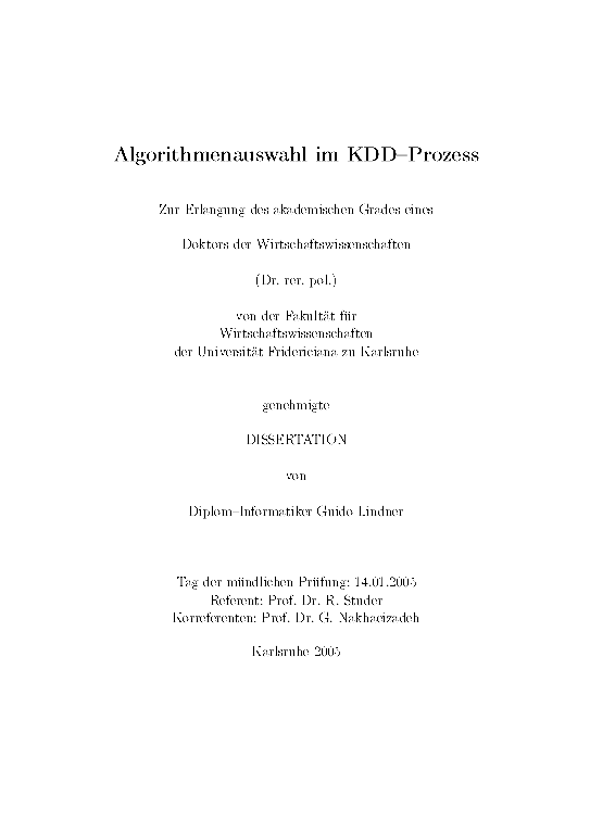 Cover der Publikation