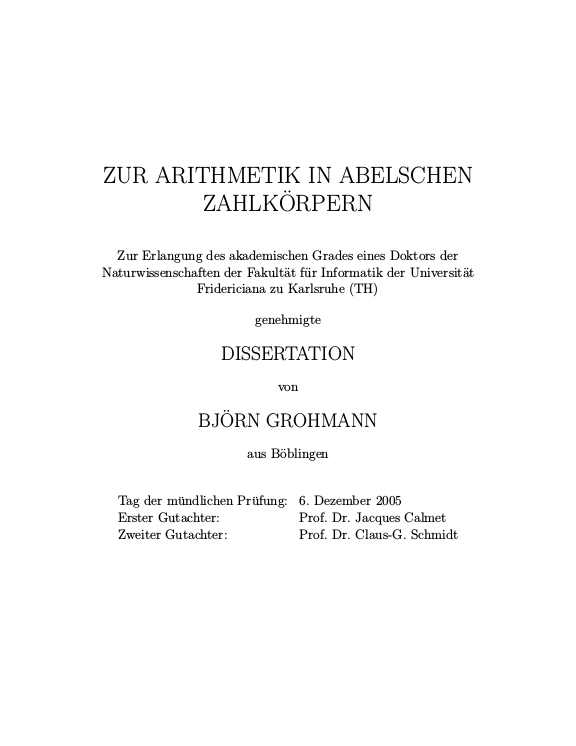 Cover der Publikation