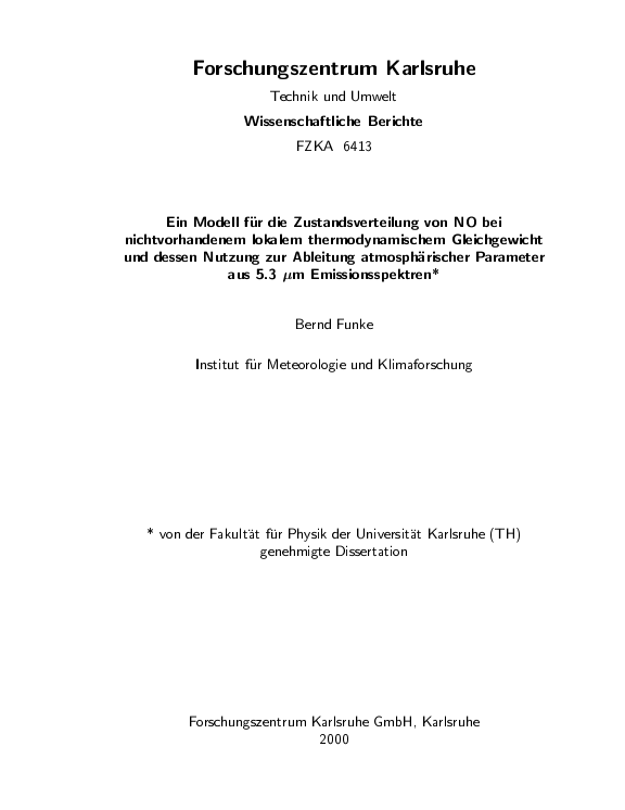 Cover der Publikation