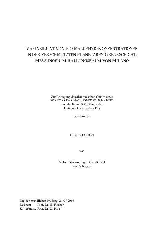 Cover der Publikation