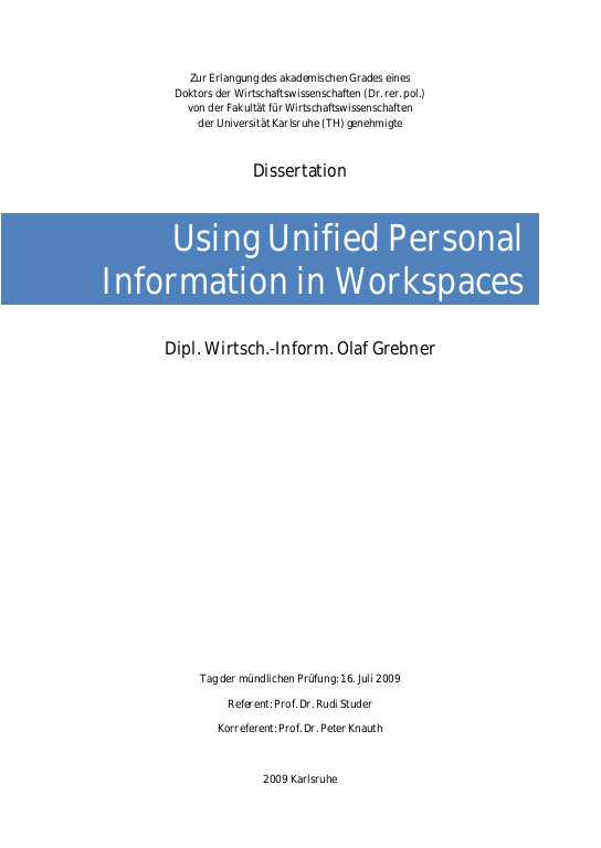 Cover der Publikation