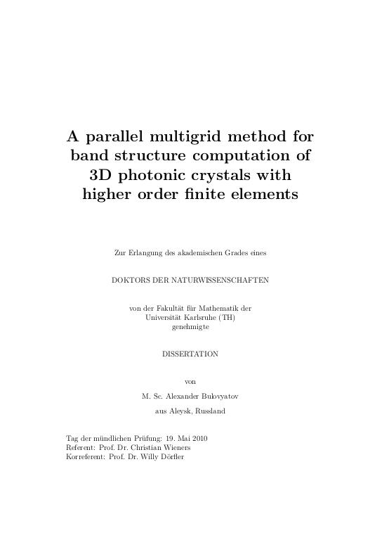 Cover der Publikation