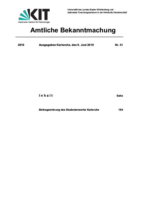 Cover der Publikation