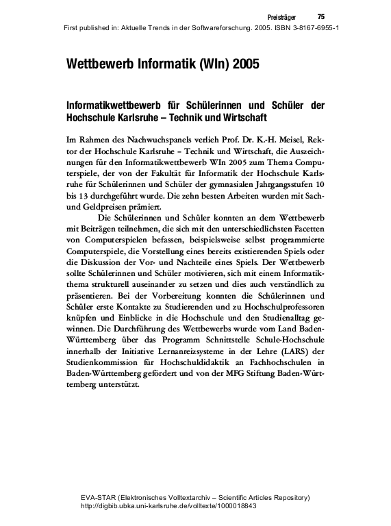 Cover der Publikation