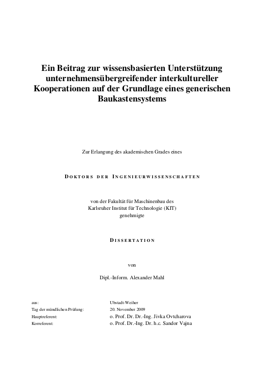 Cover der Publikation