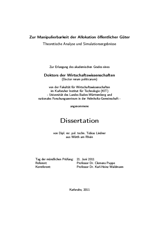 Cover der Publikation