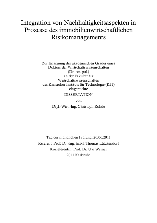 Cover der Publikation