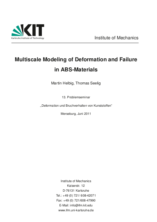 Cover der Publikation