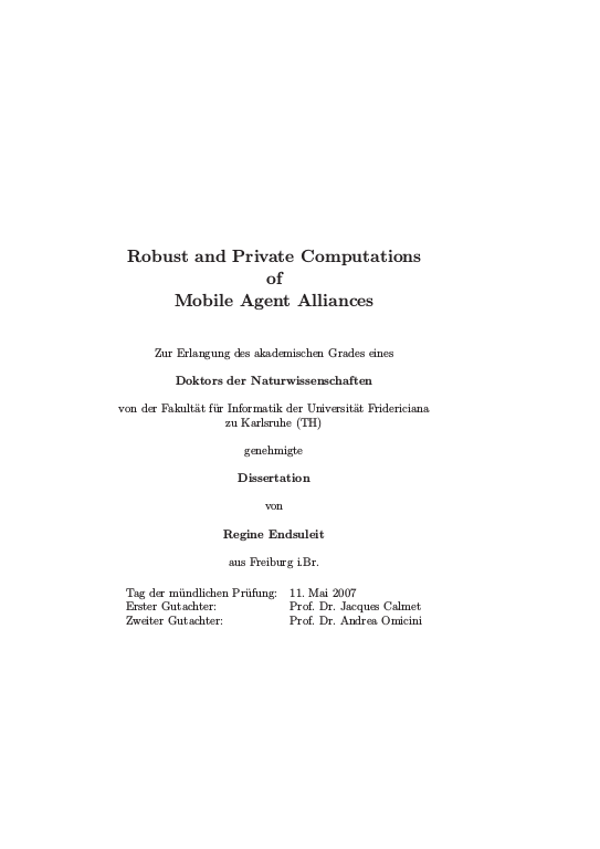 Cover der Publikation