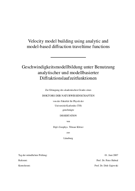 Cover der Publikation