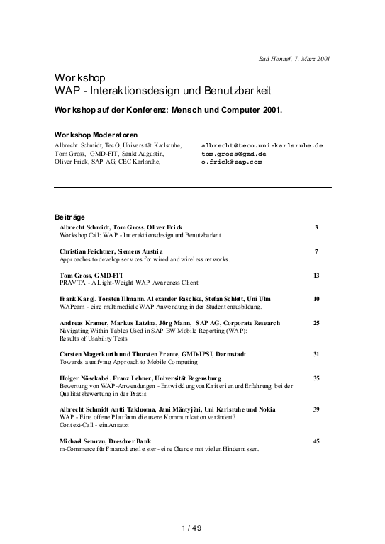 Cover der Publikation