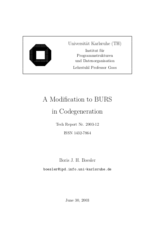 Cover der Publikation