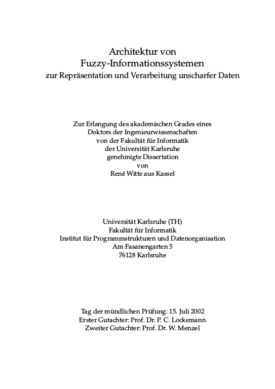 Cover der Publikation