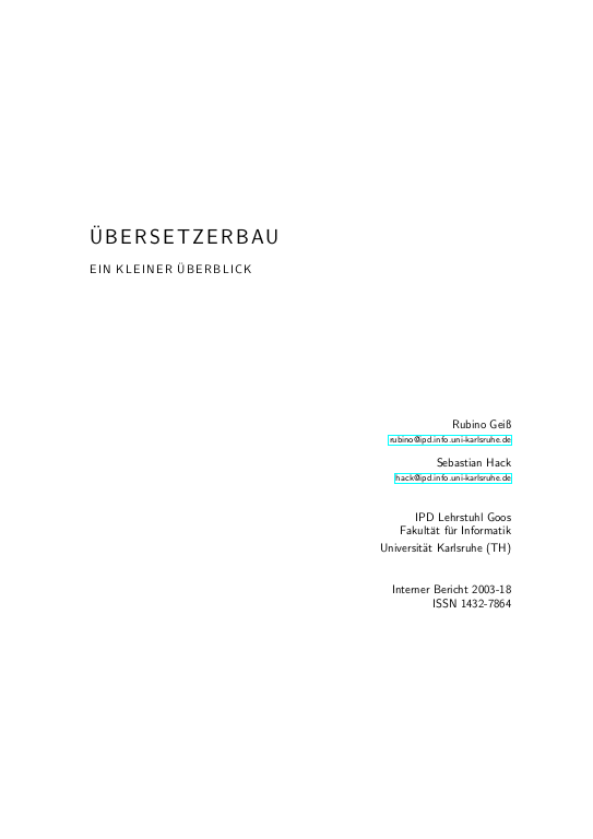 Cover der Publikation