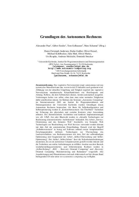 Cover der Publikation