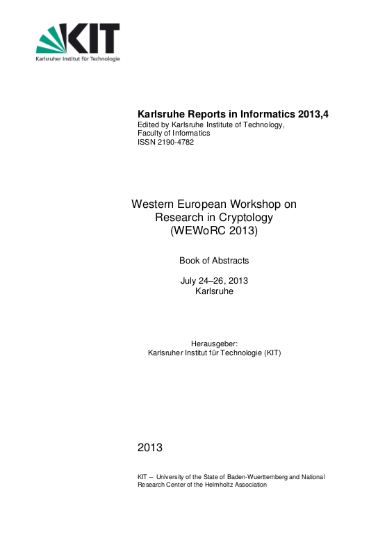 Cover der Publikation