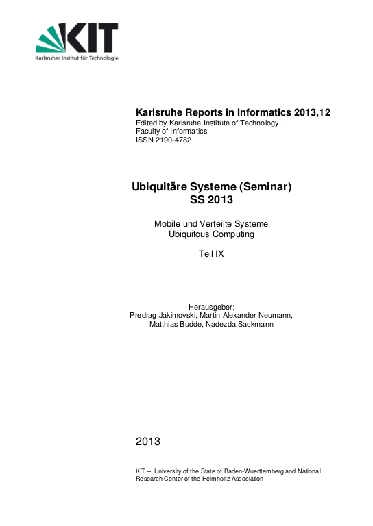 Cover der Publikation