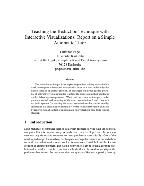 Cover der Publikation