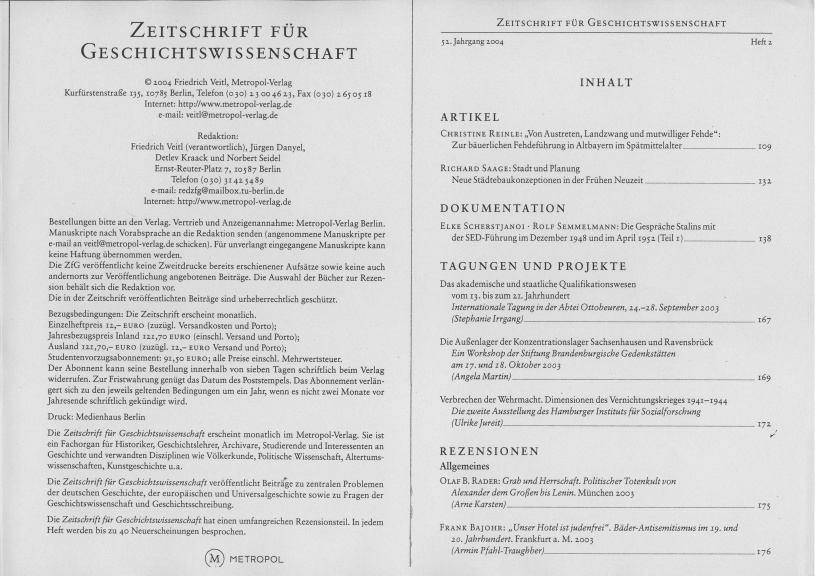 Cover der Publikation