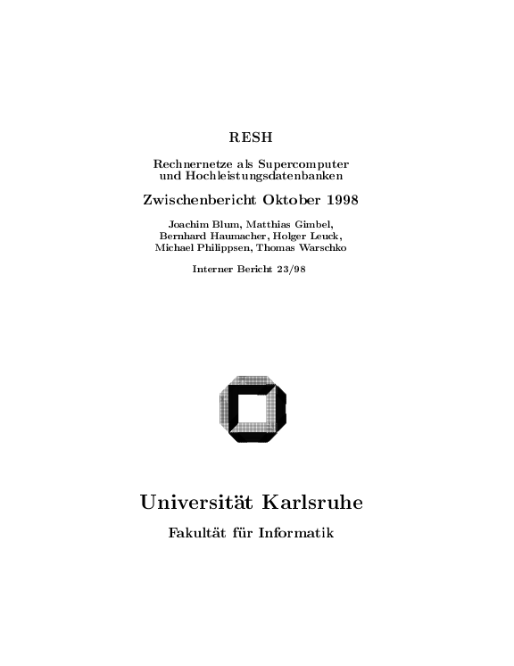 Cover der Publikation