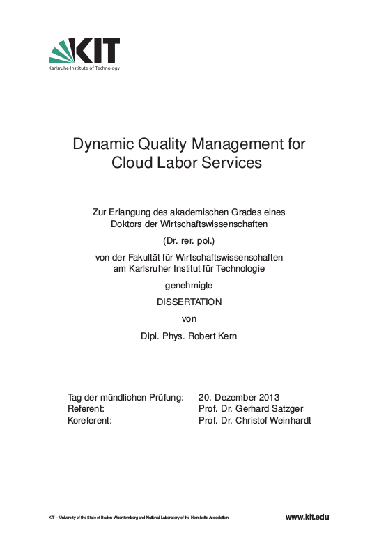 Cover der Publikation