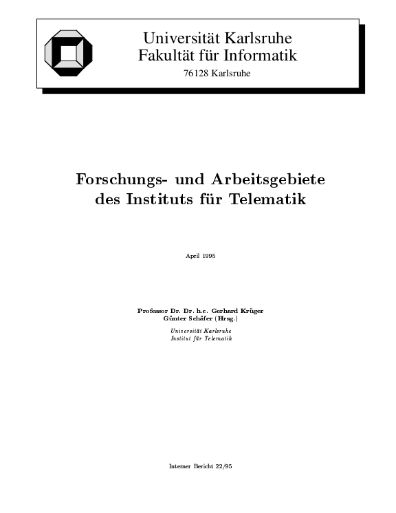 Cover der Publikation