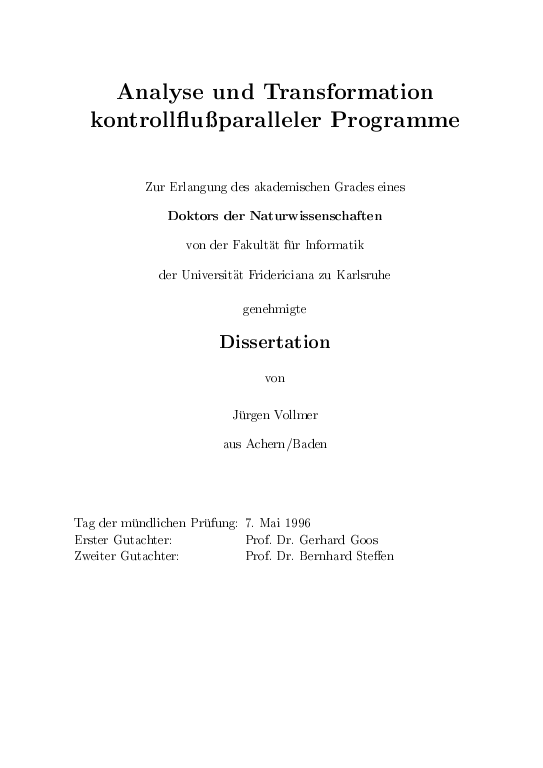 Cover der Publikation