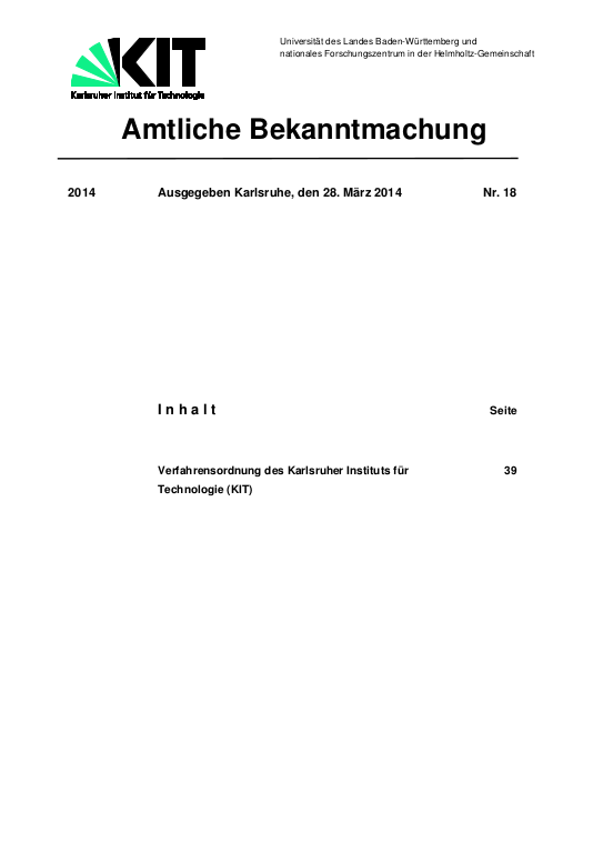 Cover der Publikation