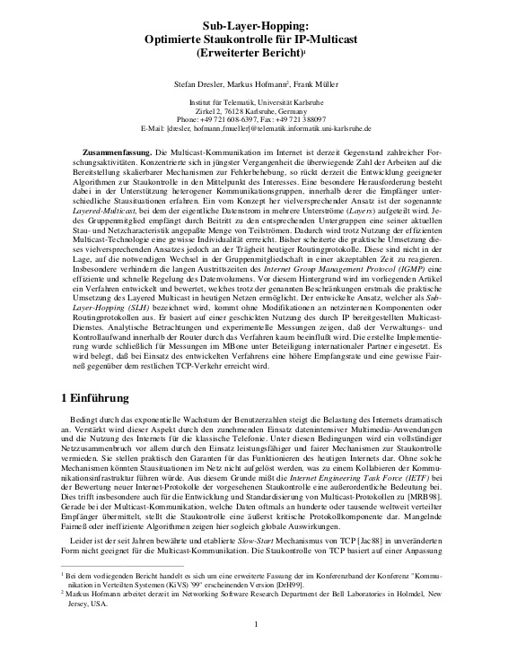 Cover der Publikation