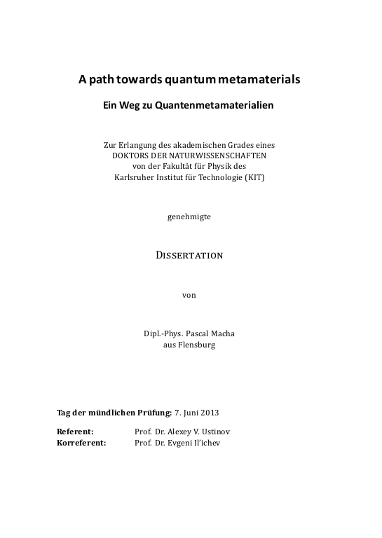 Cover der Publikation