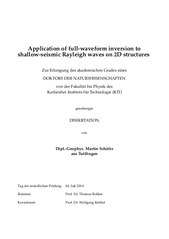 Cover der Publikation