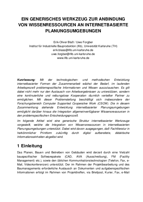 Cover der Publikation