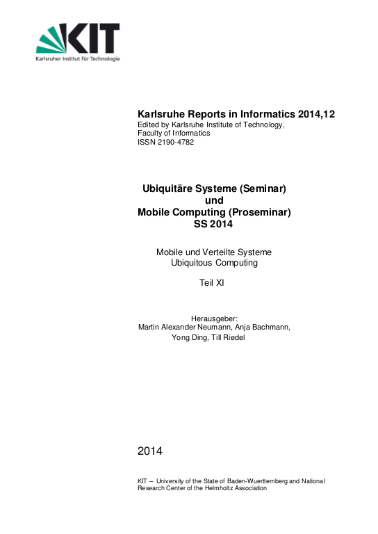 Cover der Publikation