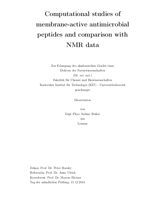 Antimikrobielle peptide dissertation 08 image
