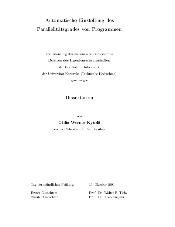 Cover der Publikation