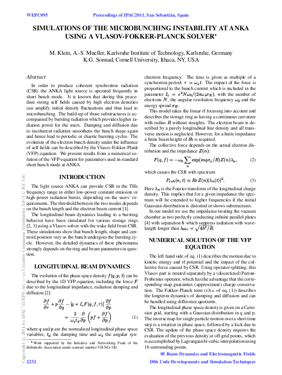 Simulations Of The Microbunching Instability At Anka Using A V