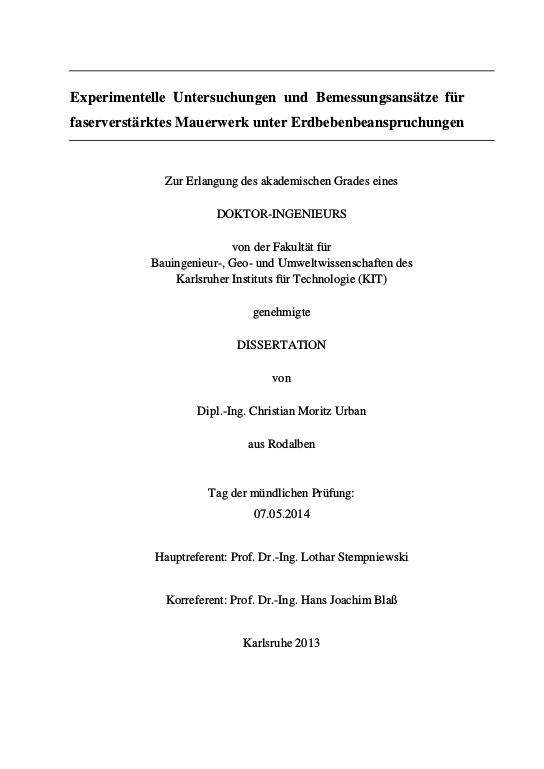 Cover der Publikation