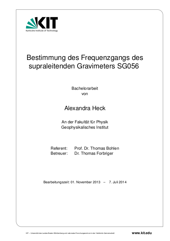 Cover der Publikation