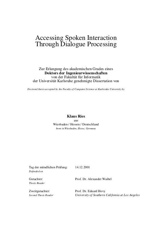 Cover der Publikation