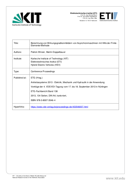 Cover der Publikation