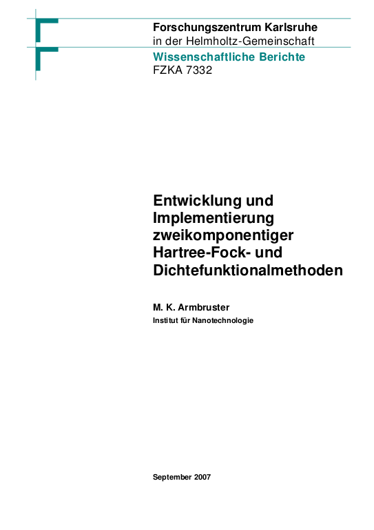 Cover der Publikation