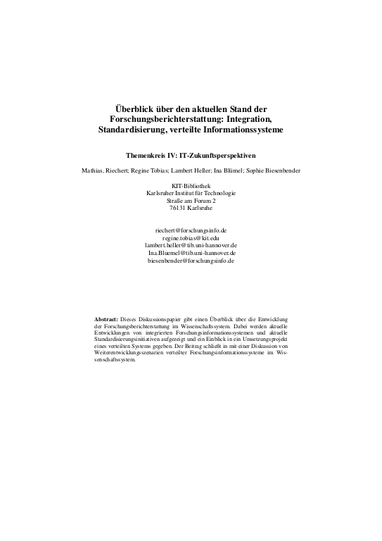 Cover der Publikation