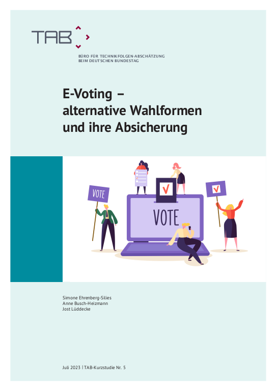 Cover: TAB-Kurzstudie Nr. 5. E-Voting